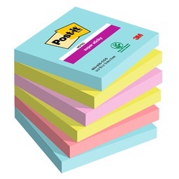[94374] Cf. 6pz 90foglietti Post-it® Super Sticky 76x76mm 654-6SS-COS Cosmic