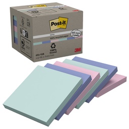 [94385] Cf. 6pz blocco 100fg. Post-it® Notes Green 76x76mm 654-1GB NATURAL