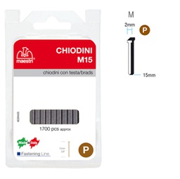 [47774] CHIODINI C/TESTA M15 IN BLISTER DA 1700 C. RO-MA