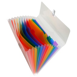 [71900] CLASSIFICATORE A 13 TASCHE 33x25cm IN PPL CRYSTAL