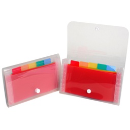 [71898] CLASSIFICATORE A 6 TASCHE 11x18cm IN PPL CRYSTAL