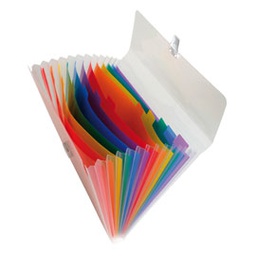 [71899] CLASSIFICATORE A 7 TASCHE 14x26cm IN PPL CRYSTAL