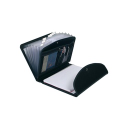 [64493] CLASSIFICATORE EXAFOLIO 6 SCOMPARTI PPL NERO EXACTIVE