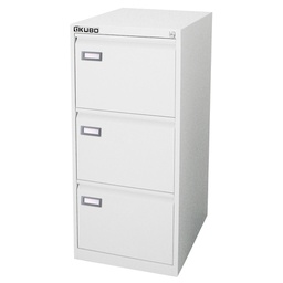 [80125] CLASSIFICATORE Kubo 3 CASSETTI per CART. SOSPESE BIANCO H 101cm