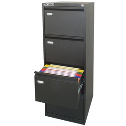 [80127] CLASSIFICATORE Kubo 4 CASSETTI per CART. SOSPESE NERO H 132cm