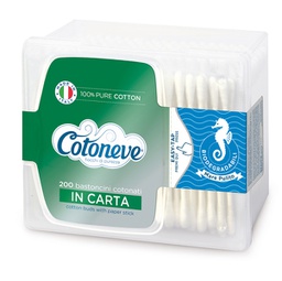 [91630] Cofanetto da 200 bastoncini con cotone Cotoneve