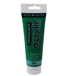 [85501] Colore acrilico fine Graduate tubo 120 ml verde smeraldo Daler Rowney