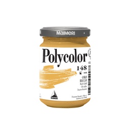 [85219] Colore vinilico Polycolor vasetto 140 ml oro ricco Maimeri