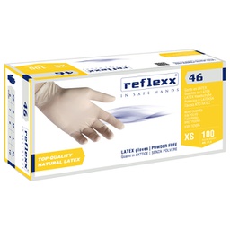 [96927] Conf 100 Guanti In lattice s/polvere R46 taglia XL bianchi Reflexx