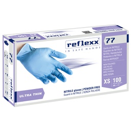 [96913] Conf 100 Guanti In Nitrile R77100 taglia XS azzurri Reflexx