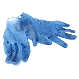 [97851] Conf. 100 guanti in vinile s/polvere detectabili taglia XL