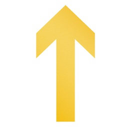 [92141] Conf.10 adesivi da terra rimovibili ''Freccia'' 10x0,02x20cm 1048 Durable