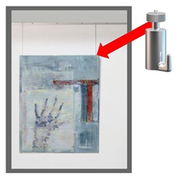 [77795] Conf.10 GANCI portata 15kg per SISTEMA APPENDI QUADRI Arte System