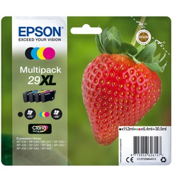 [EPST29964012] CONF. 4 CARTUCCE INK 1 X COLORE SRIE 29XL FRAGOLA