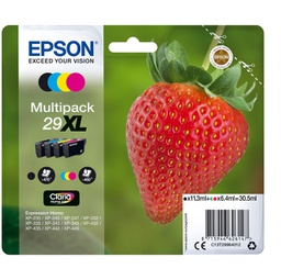 [EPST29964012] CONF. 4 CARTUCCE INK 1 X COLORE SRIE 29XL FRAGOLA