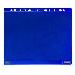 [92168] Conf. 5 Buste forate per supporti magnetici ad anelli f.to A4 blu Djois