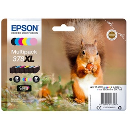 [EPST37984010] CONF. 6 CARTUCCE INK MULTIPACK 1 PER COLORE 378XL SCOIATTOLO