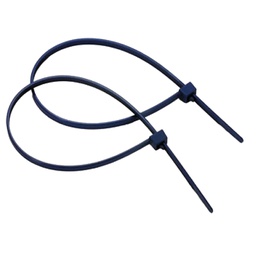 [97775] Confezione 100 fascette blu in nylon detectabili c/chiusura acciaio 360x4,8mm