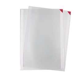 [92156] Confezione 2 tasche a L con retro adesivo f.to A3 rosse Djois