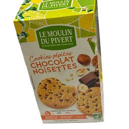 [96837] Confezione da 175gr cookies cioccolato e nocciola - Le moulin du privert