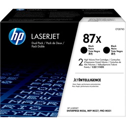 [HPCF287XD] CONFEZIONE DA 2 CARTUCCE TONER NERO ALTA CAPACITA' HP87X