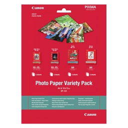 [CAN0775B079] CONF. MULTIPLA CARTA FOTOGRAFICA CANON VP-101 10X15 e A4 - 20 fogli