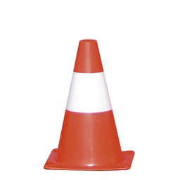 [77373] CONO SEGNALETICO H30cm BIANCO/ROSSO