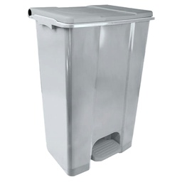 [97429] Contenitore mobile a pedale in plastica riciclata Ecoconti 80lt grigio e grigio