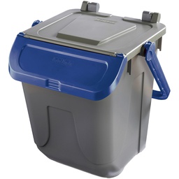 [97435] Contenitore portarifiuti Ecology 25Lt c/sportello e maniglione blu