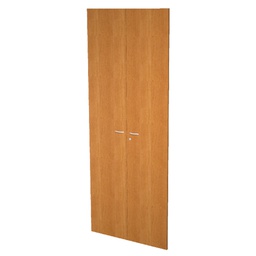 [76852] COPPIA ANTE in MELAMIN. x libreria alta L76cm NOCE CHIARO