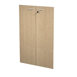 [89547] Coppia ante in melamin. x Mob.MEDIO Rovere - EASY