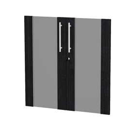 [74323] COPPIA ANTE VETRO/MELAMIN. x Mob.BASSO NERO VEN. - PRESTIGE
