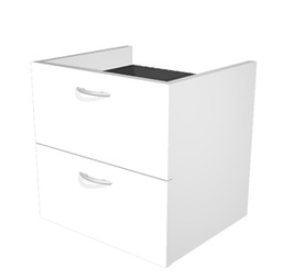 [76854] COPPIA CASSETTI 36x29x35,5cm x libreria L40 BIANCO