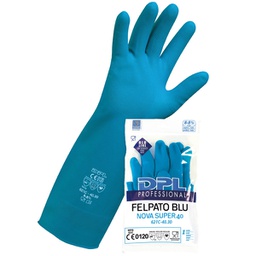[97165] ***Coppia di guanti alimentari in lattice felpato tg.S MPFB411 Icoguanti