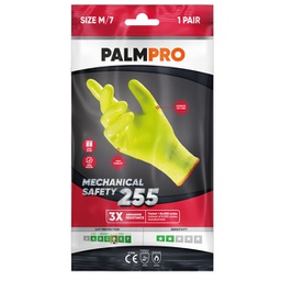 [97097] ***Coppia di guanti mechanical safety giallo fluo palmpro 255 tg.L Icoguanti