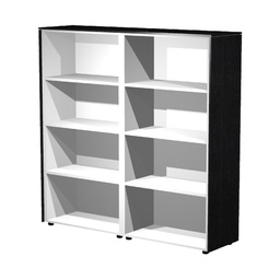 [74319] COPPIA MOBILI MEDIO-ALTI A GIORNO 162,8X43cm H158,2cm NERO VEN. - PRESTIGE