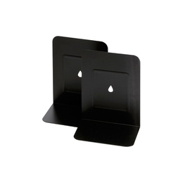 [26399] COPPIA REGGILIBRI IN METALLO NERO ART.088
