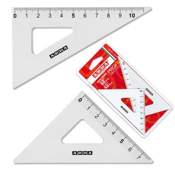 [56790] COPPIA SQUADRA PROFIL ALLUMINIO 12CM 45  60  ARDA