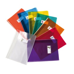 [96958] Coprimaxi Cristallo 14 PVC blu A4 c/alette e portanome Ri.Plast