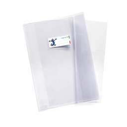 [93815] Coprimaxi pvc 200mic supercristallo neutro c/alette 21x30cm Riplast