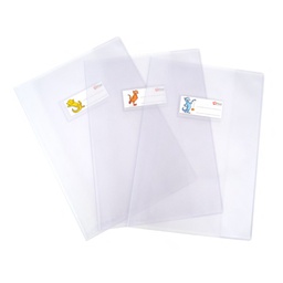 [96955] Copriquaderno Superseta PVC goffrato neutro A5 c/alette e portanome Ri.Plast