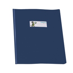 [96963] Copriquaderno PVC lucido coprente GreenLine A5 c/alette blu RiPlast