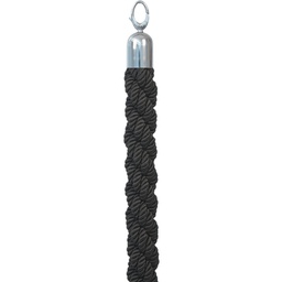 [77146] CORDONE INTRECCIATO 150cm NERO per COLONNINA SEGNAPERCORSO Securit