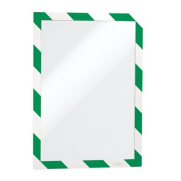 [71798] Cornice adesiva Duraframe® Security A4 21x29,7cm verde-bianco DURABLE