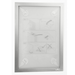 [86906] Cornice adesiva Duraframe® Wallpaper A4 21x29,7cm argento DURABLE