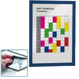 [65243] Cornice espositiva adesiva Duraframe® A4 21x29,7cm blu DURABLE