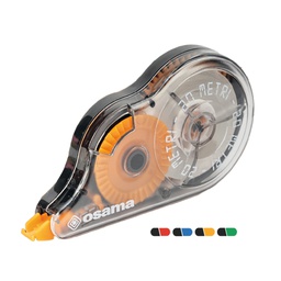 [83123] Correttore a nastro 20 Metri 5mmx20mt involucro colori assortiti Osama