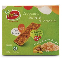 [95153] Croccante arachidi salato 120gr Vivibio