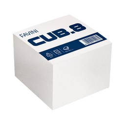 [47905] CUBOTTO BIANCO 700FG 95X95MM 80GR FAVINI