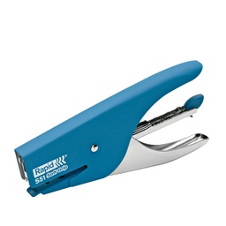 [53154] Cucitrice a pinza RAPID S51 SOFT GRIP azzurro